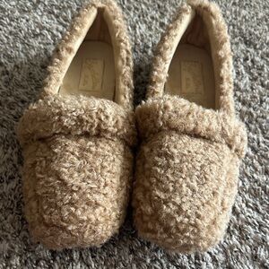 Seychelles  Faux-Sherpa Slippers - Beige/Tan
